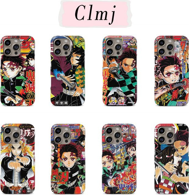 Luxuriöse doppelschichtige Handyhülle im Anime Demon Slayer Design für Samsung Galaxy S20 S23 S24 S25 S26 FE Plus Ultra Edge 4G 5G, Multicolor - Bild 1