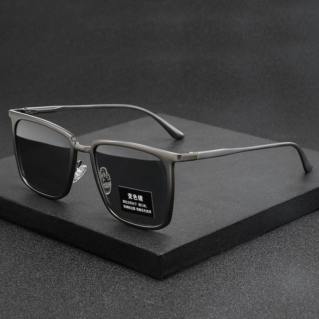 SOPRETTY S8696 Sonnenbrille, Vollrand, Square, Aluminium, Herren, polarisiert, photochrom - Bild 1