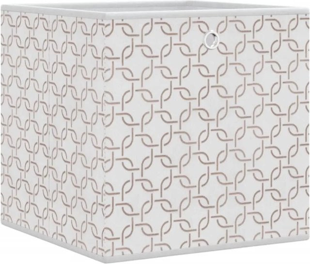 vidaXL Faltboxen 10er Set aus Vlies in Creme, B/T/H: 32 x 32 x 32 cm - Bild 1