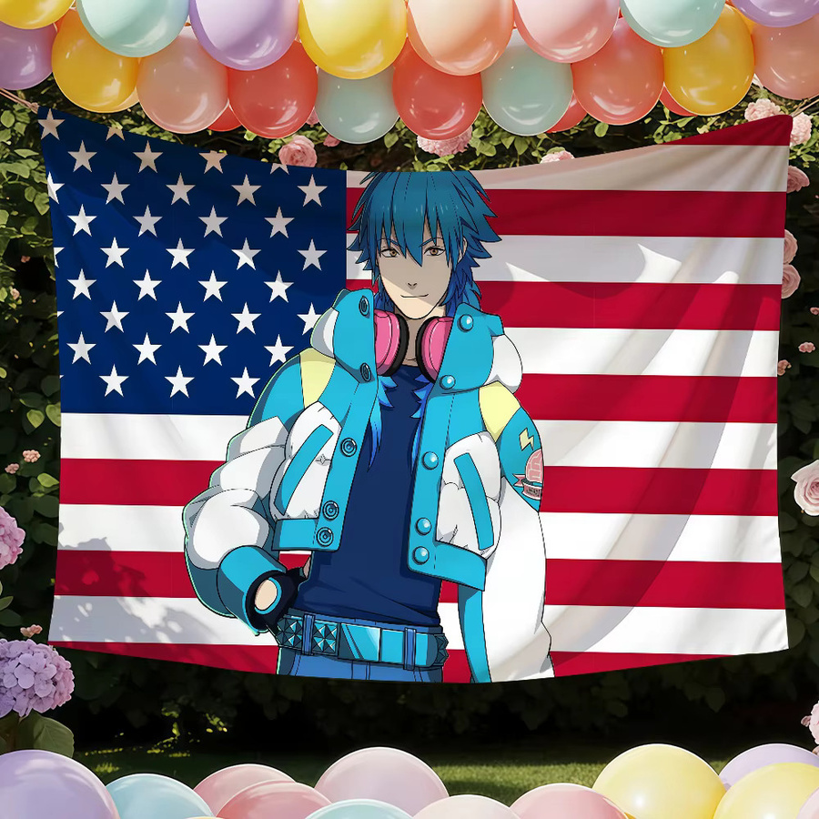D-DRAMAtical Murder Aoba Seragaki Flagge von Warner Bros. in Multicolour als Wandkunst und Banner zur Dekoration, B: 60,0 cm, H: 40,0 cm - Bild 2