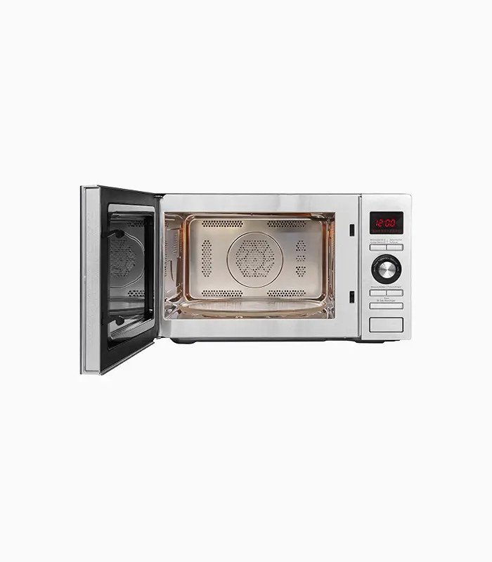 Exquisit MW 9025 H-3 Mikrowelle in Silber mit Grill, Heißluft und Kombinationsfunktionen, B/T/H: 46,5 x 42,0 x 30,7 cm - Bild 2