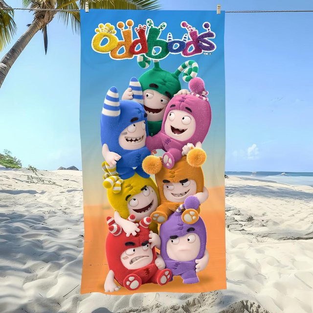 Dalangpa Strandtuch O-Oddbods-S Multicolor, Breite: 45 cm, Höhe: 90 cm - Bild 1
