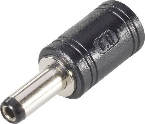 BKL Electronic 072217 Niedervolt-Adapter Stecker auf Buchse in Schwarz - Bild 1