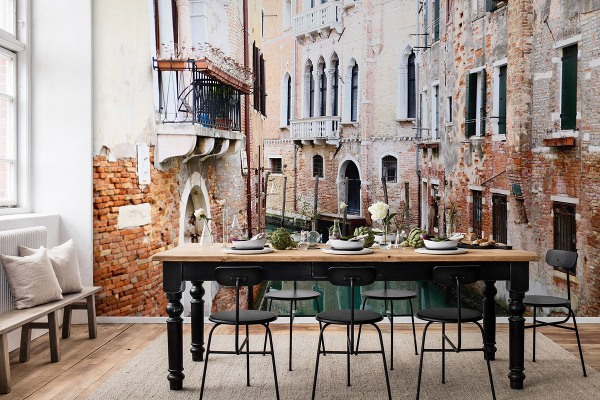 Rebel Walls Mural Venice Vintage Fototapete Multicolour Non-Woven B: 10,94 m, H: 2,70 m - Bild 1