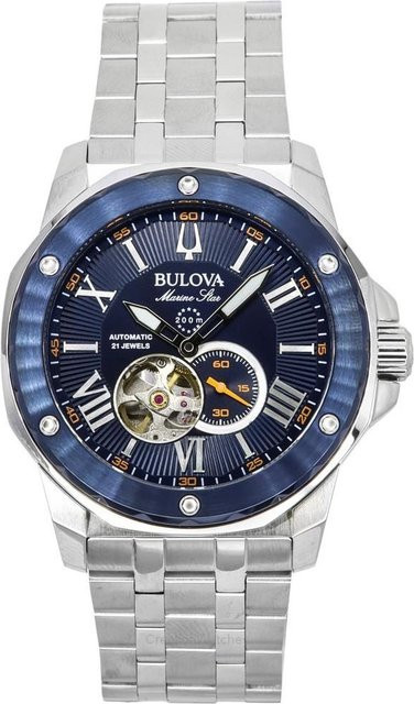 Bulova Armbanduhr Marine Star, Automatik, Edelstahl, blau, Herren - Bild 1