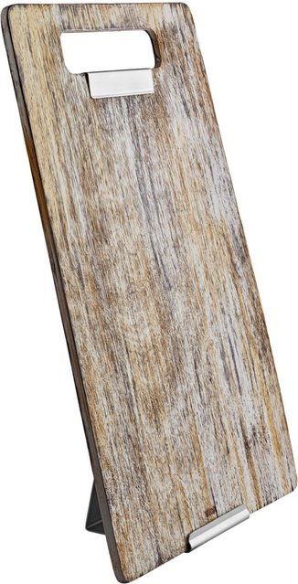 VEGA Speisekarten-Klemmbrett Unico A4 in Vintage Weiß mit Holz und Stahl, Breite: 23 cm, Höhe: 37,2 cm - Bild 1