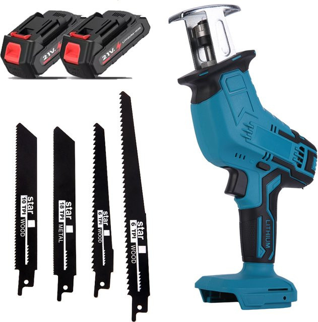 GECOFEER Akku Säbelsäge und Kettensäge Set mit 3000 U/min für Makita 21V Akku - Bild 1