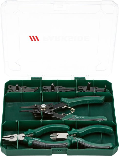 Parkside 7-teiliges Feinmechaniker-Zangen- und Schraubendreher-Set in Grün - Bild 1