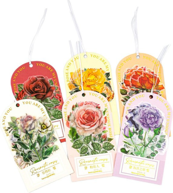 10 Stück Kristall-Tintenblumen-Aufkleber in Multicolour mit 3D-Perlmutt-Blumendesign für dein DIY Scrapbooking und Album-Basteln - Bild 1