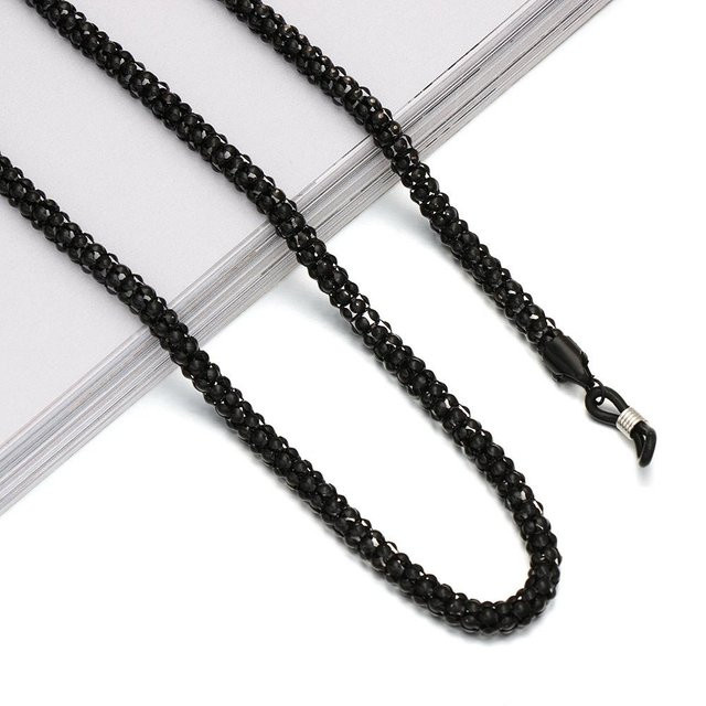 CDhaigu Brillenband, Messing, Vintage, schwarz, Unisex - Bild 1