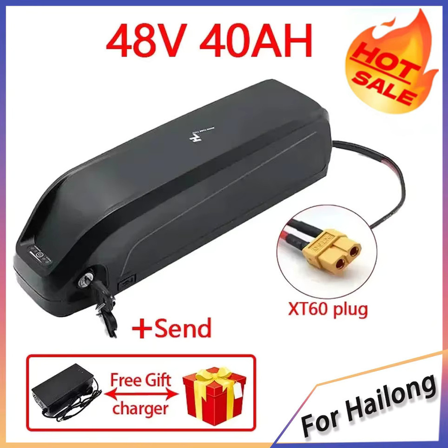 Ddadache Hailong Aibik Akku 36V 48V mit 20Ah 30Ah 40Ah und 30A BMS für 350W 500W 750W 1000W Motoren in Schwarz - Bild 7