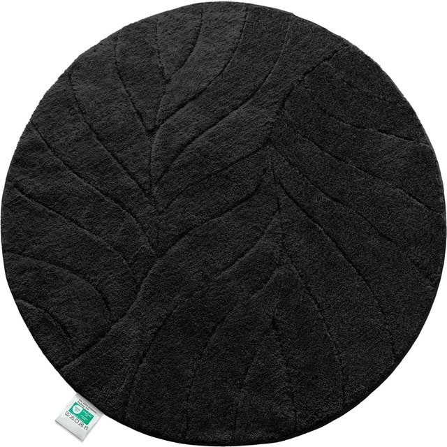 Floordirekt Badematte Maris Rund Schwarz Durchmesser: 30 cm - Bild 1