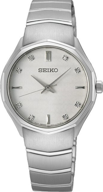 Seiko Armbanduhr, Quarz, Edelstahl, Silber, 30 mm, Damen - Bild 1