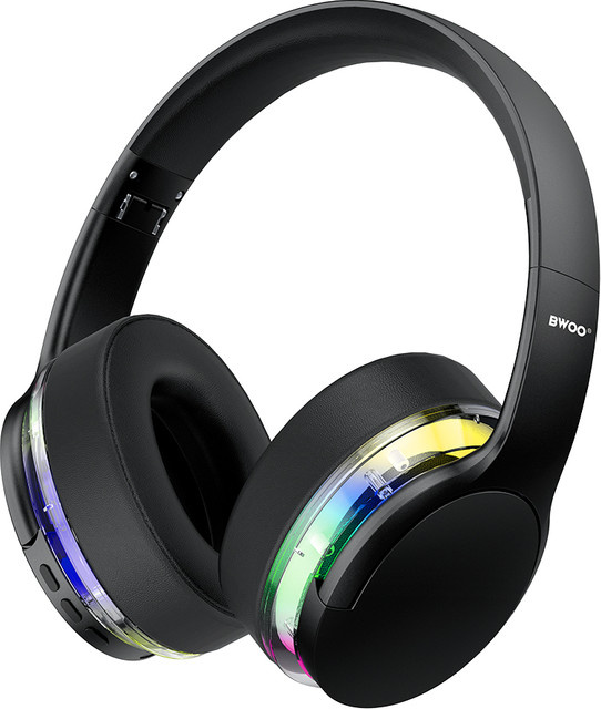 BWOO BO-BW587 Bluetooth Over-Ear Freisprecheinrichtung mit ANC in Schwarz - Bild 1