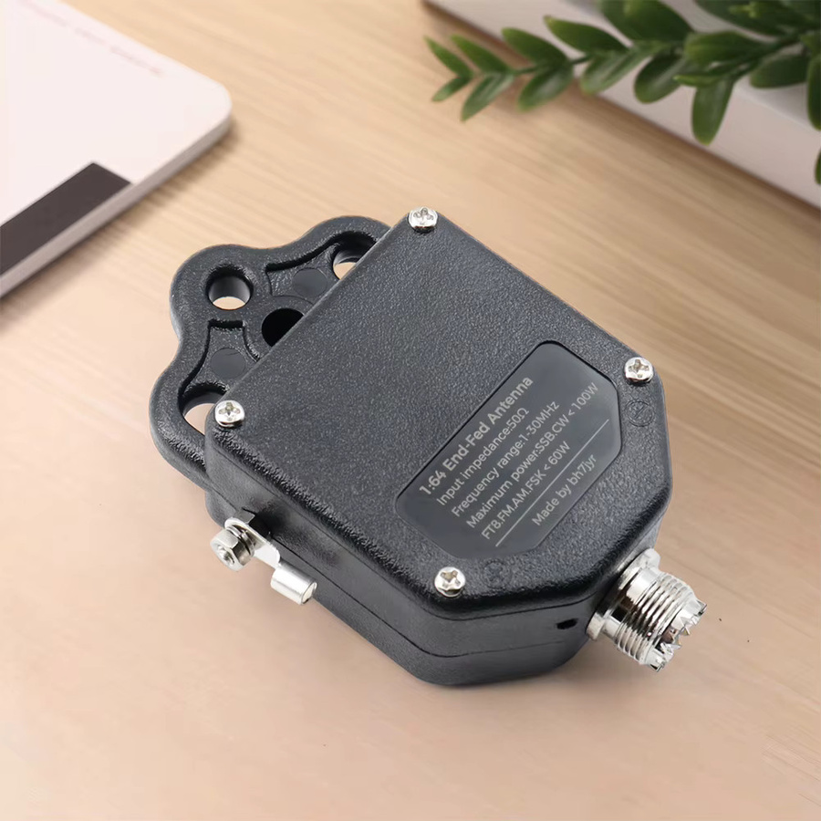 Shunmaii Balun End Fed Antenne 1:64 Schwarz, 100 W, 1–30 MHz, 4-Band & 8-Band HF Antenne für tragbare Anwendungen - Bild 2