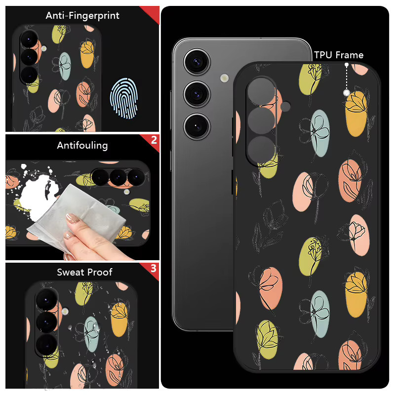 Handyhülle mit Lanyard und grünem Blattmuster für Samsung Galaxy S26 S25 S24 Ultra S23 S25 FE A57 A17 A56 A55 A37 A36 A16 A35 A54 - Bild 2