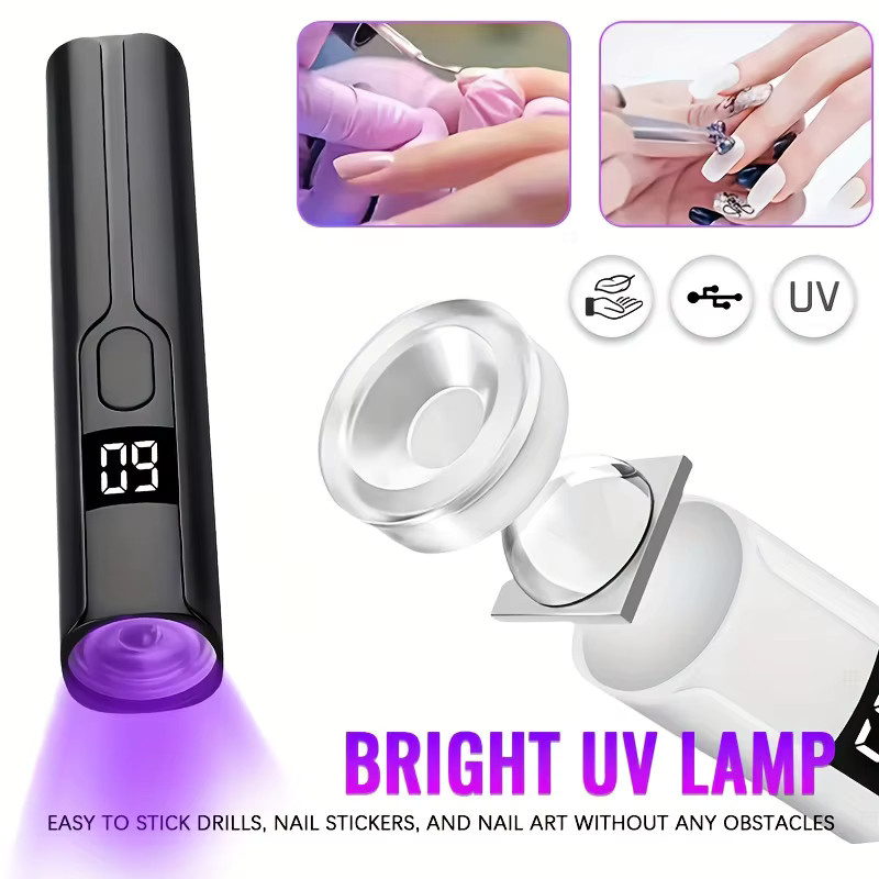 NEWBIRTH UV-LED-Nagellampe mit Display, wiederaufladbar, Unisex - Bild 2