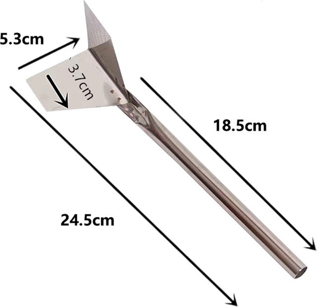VIBRATITE Edelstahl Kelle für Innenecken und Außenecken, 1-teilig - Bild 1
