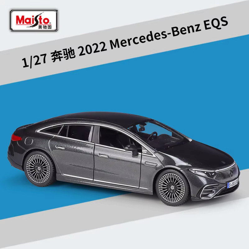 Maisto Mercedes-Benz EQS, Automodell, 1:27, Metall, Blau - Bild 1