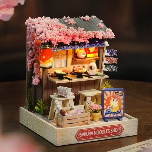 Battoom Mini Miniatur Puppenhaus DIY, Holz, Fantasy - Bild 1