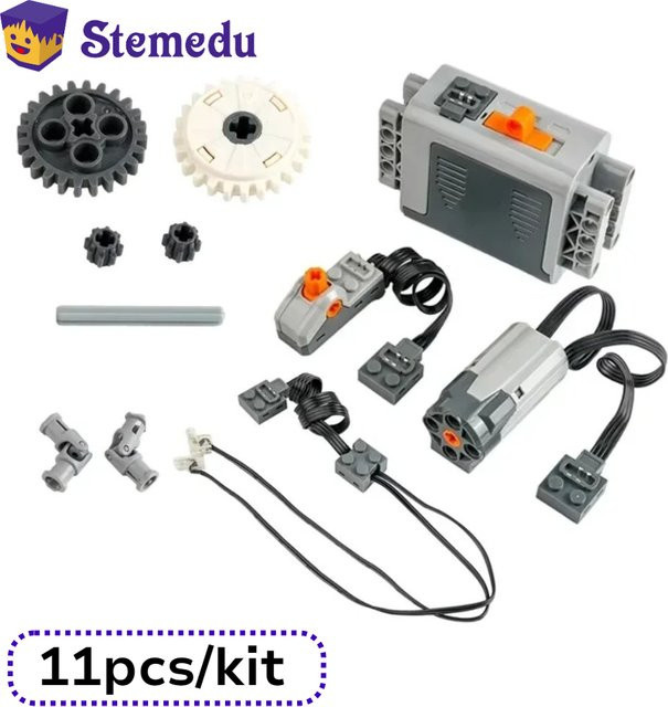 stemedu M Motor Power Funktionen Set, Technische Bausteine, Bunt / Mehrfarbig - Bild 1