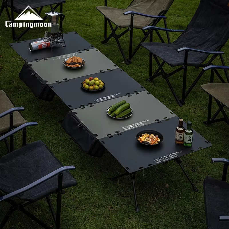 CAMPINGMOON T-510 IGT Taktischer Campingtisch aus Aluminiumlegierung, Klappbarer Outdoor-Tisch in Schwarz - Bild 2
