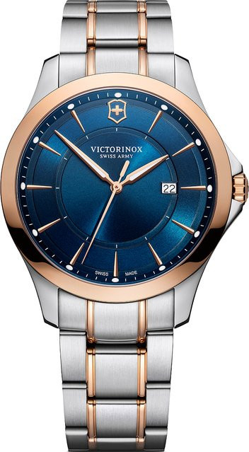 Victorinox Herrenuhr, Quarz, Edelstahl, Blau, 40 mm, 10 ATM - Bild 1