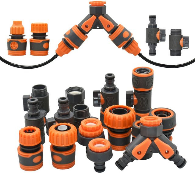 GHHWL Garten Schlauch Schnellanschluss Set mit Waterstop Ventil und Adapter für Bewässerung Gun, Durchmesser: 16mm, 20mm, 32mm - Bild 1