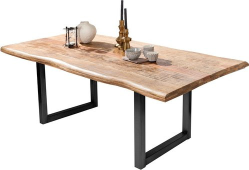 SIT Esstisch TABLES & CO aus Mango-Holz und Metall in Schwarz und Braun, H: 76 cm, T: 90 cm - Bild 1