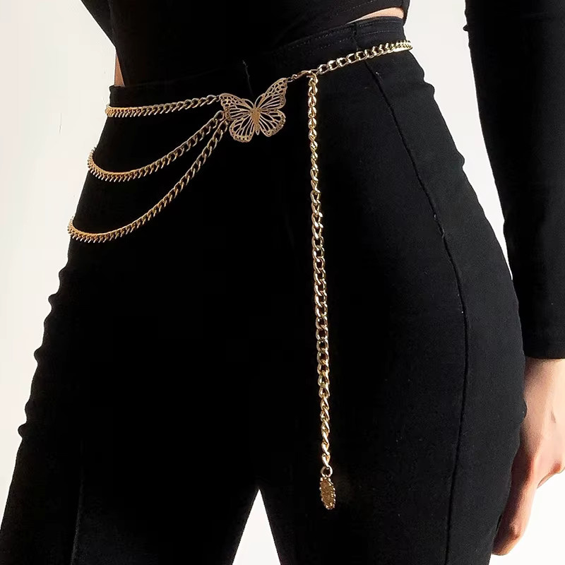 Velishy Taillenkette, Schmetterling, Gold, Damen - Bild 3