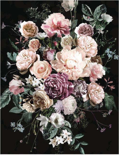 Komar Wandbild Charming Bouquet Multicolor B: 40 cm, H: 50 cm - Bild 1