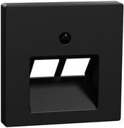 Schneider Electric MEG4522-0403 Zentralplatte für 2-fach UAE-Einsatz in Schwarz - Bild 1
