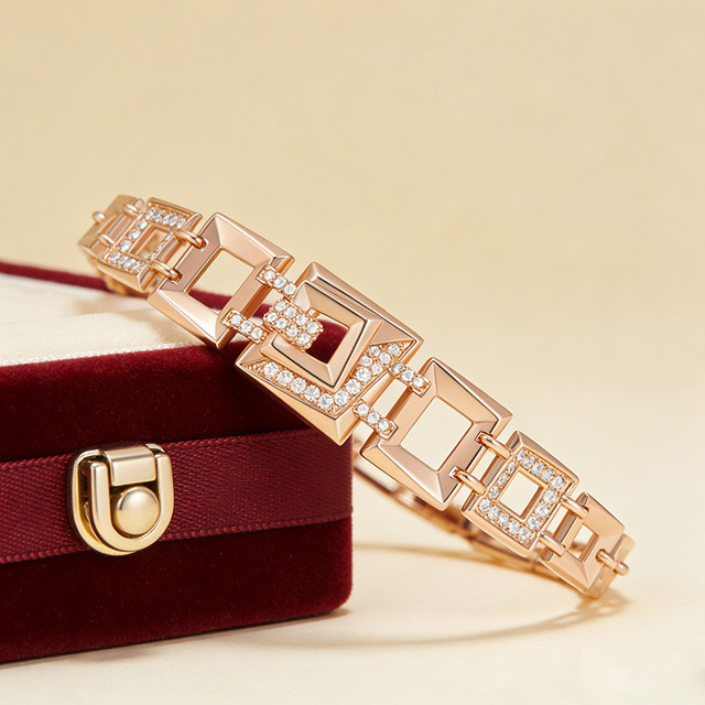 Kinel Armband 585 Gold, Roségold, Zirkonia, Damen, ethnisch - Bild 1