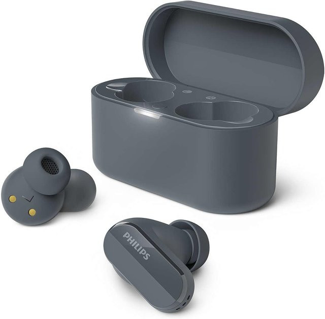 Philips In-Ear Bluetooth Kopfhörer TAT3508BK/00 Schwarz und Grau - Bild 1