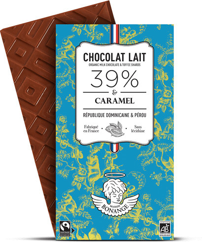Maison Bonange Bio-Vollmilchschokolade Karamelsplitter 80 g - Bild 1