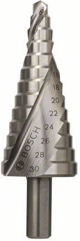 Bosch HSS Stufenbohrer 6 - 30 mm, Farbe: Silber - Bild 1