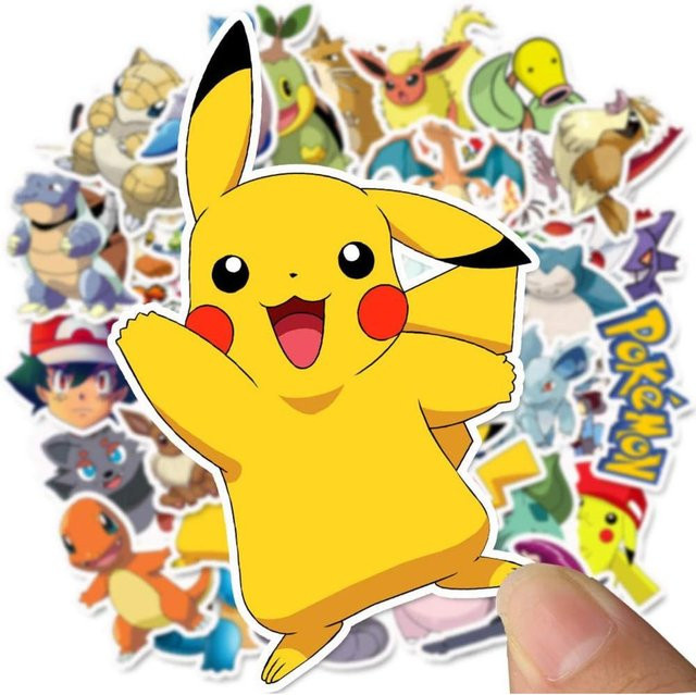 Bandai Pokémon Charakter-Aufkleber, Bunt / Mehrfarbig, Fantasy - Bild 1
