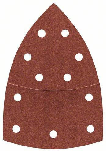 Bosch Schleifblatt-Set C430 für Multischleifer, Körnung 180, gelocht, 10 Stück, B: 10,2 cm, T: 6,293 cm - Bild 1
