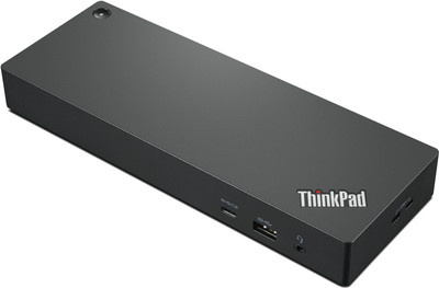 Lenovo ThinkPad Thunderbolt 4 WorkStation Dockingstation mit HDMI, 2 x DisplayPort, Thunderbolt und 1GbE, 300 Watt, Schwarz/Rot - Bild 1