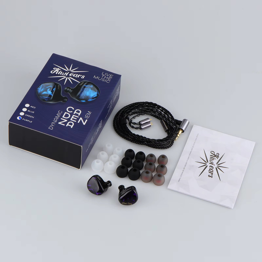 Kiwi Ears Cadenza In-Ear-Monitor mit 10 mm Beryllium-Dynamik-Treiber und 4-adrigem geflochtenem Kupferkabel - Bild 3