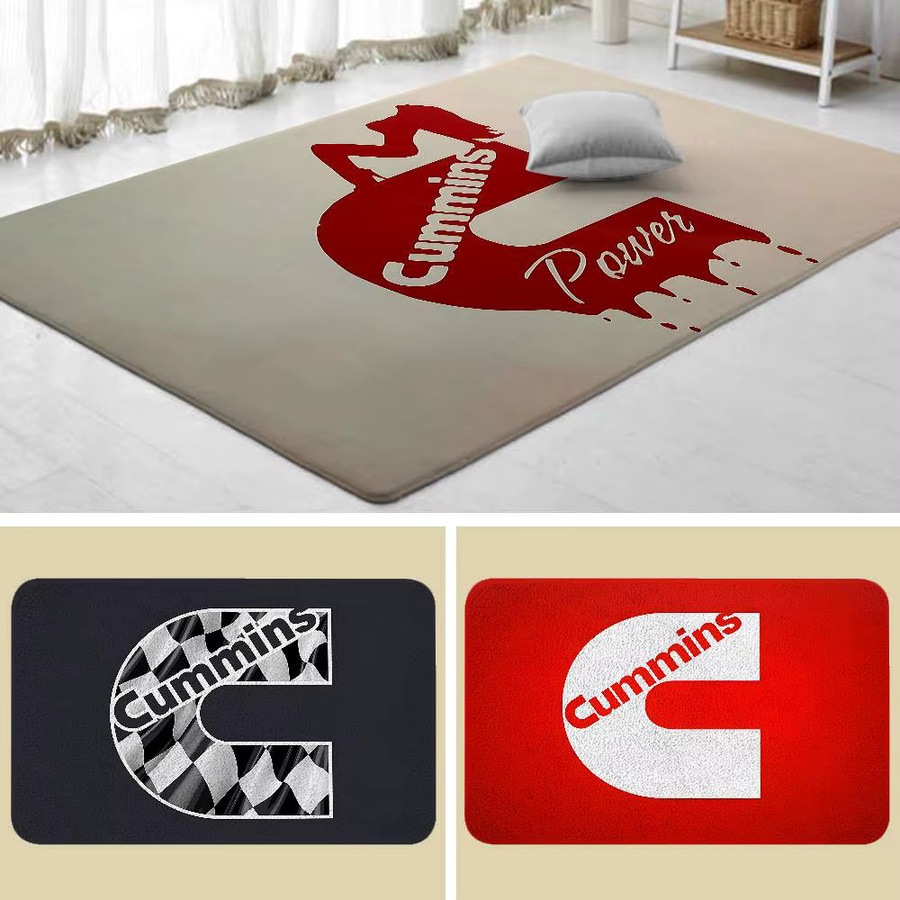 Rutschfeste A-CUMMINS Fußmatte mit Grafik-Design für Wohnzimmer, Eingangsbereich oder Loungebereich, B: 60 cm, T: 40 cm - Bild 2