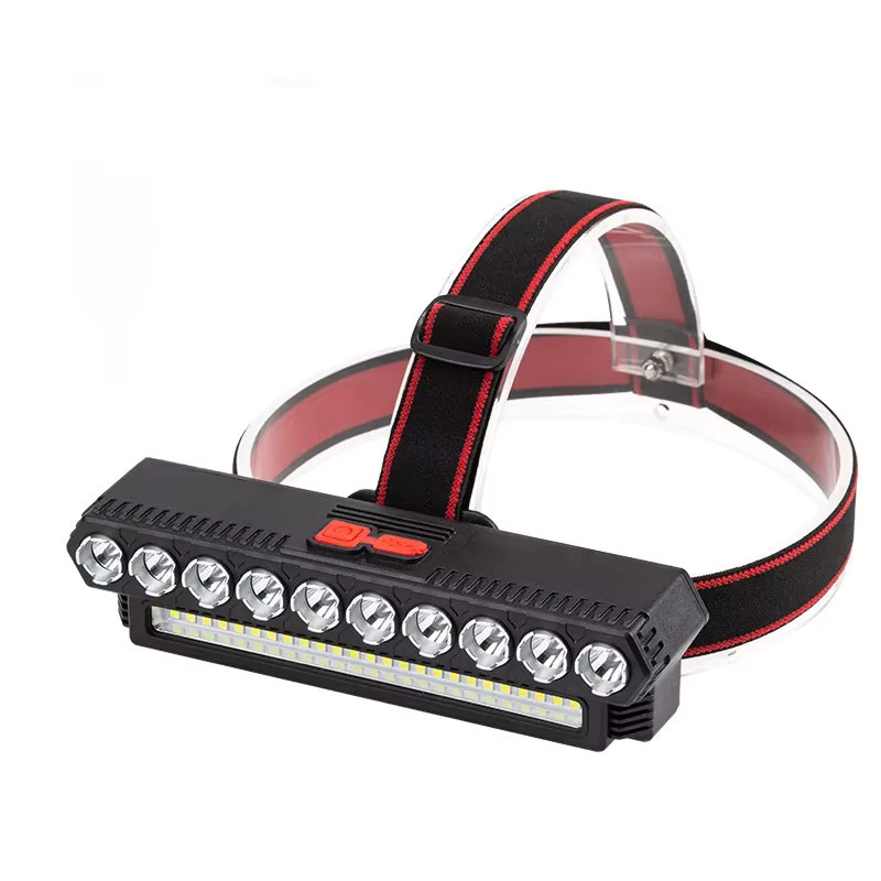 ESMARTER LED Stirnlampe mit USB-Ladefunktion, Schwarz, Kopfmontierte Taschenlampe für Angeln und Outdoor-Aktivitäten - Bild 6