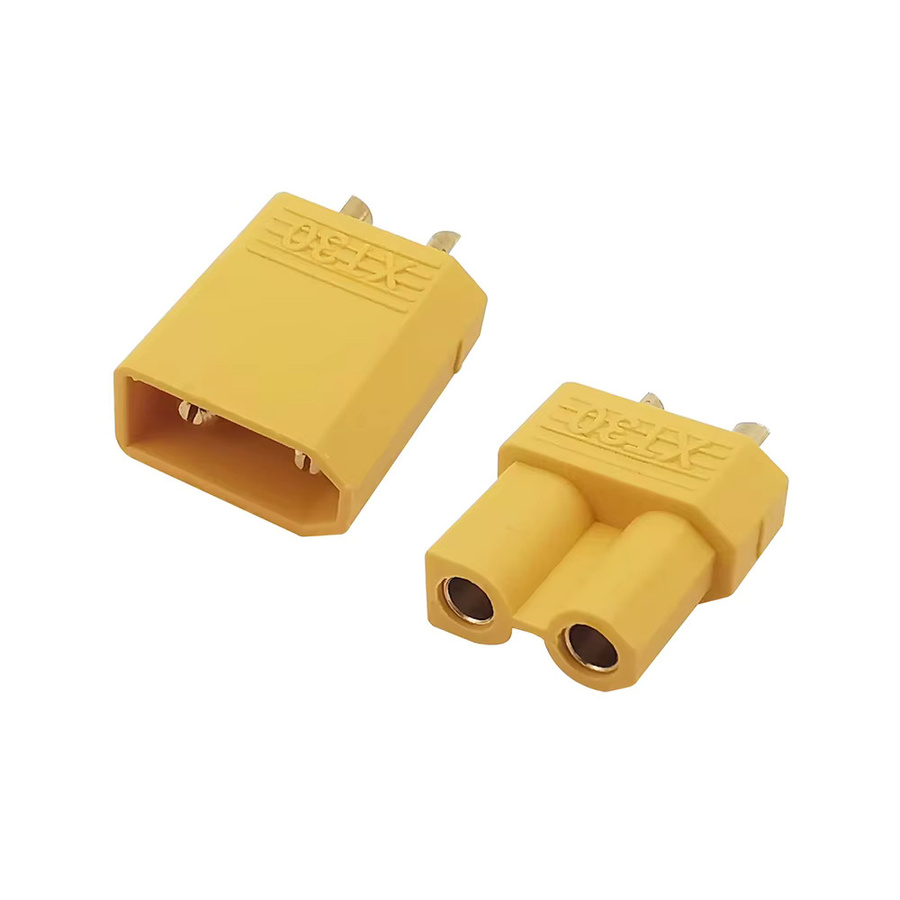 ALLiSHOP XT30 Stecker Set mit 10 Stück Männlich und Weiblich in Gelb für RC Lipo Batterien und Quadcopter - Bild 1