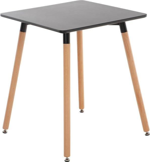 CLP Esstisch Viborg im skandinavischen Design mit MDF Tischplatte und Buchenholzgestell in Braun - Bild 1