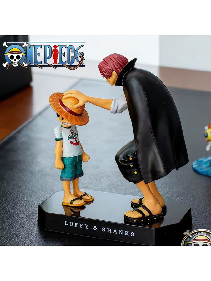 Bandai One Piece Reward Memories Straw Hat Luffy Red Hair Shanks, Desktop-Ornament, Kunststoff - Bild 5