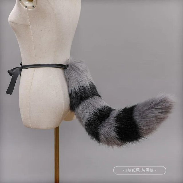 YIRAN Halloween Rakete Pelziger Fuchsschwanz Katzenschwanz, Plüsch, Zubehör - Bild 1