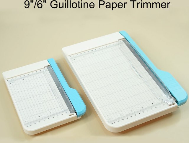 Professioneller Guillotine-Papierschneider und Bastelschneider mit Präzisionsklinge für Papier, Fotos, Karton, Stoff und Leder - Bild 1