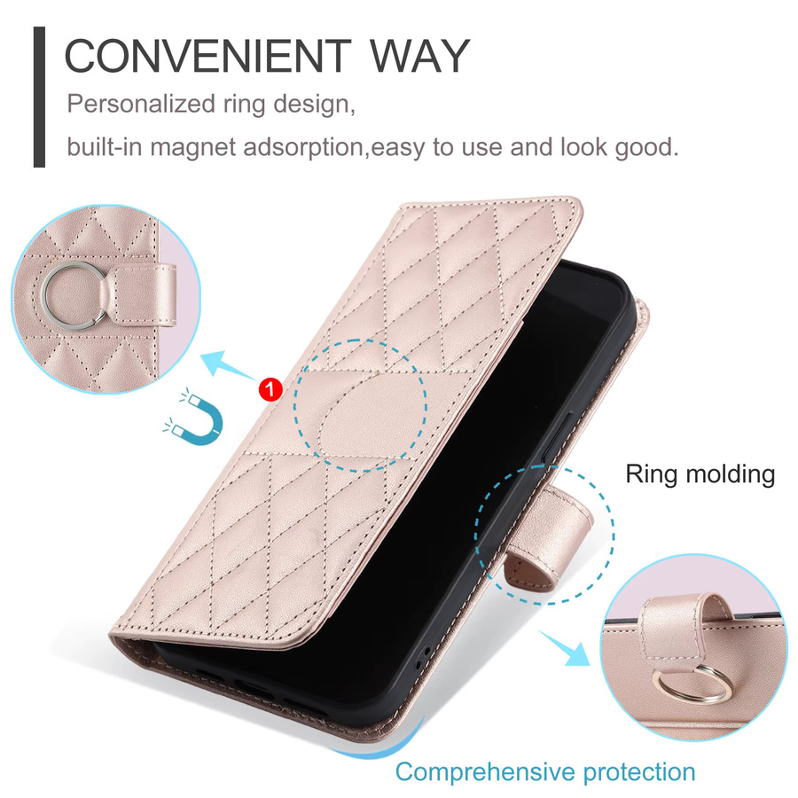 Crossbody Leder-Handyhülle für Xiaomi Redmi Note 15 14 13 12 11 Pro Plus 14C A3 13C 11A 12 5G mit Umhängeband und Flip-Wallet-Funktion in Grün - Bild 3