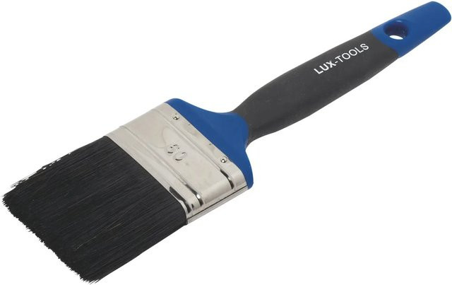LUX-TOOLS Flachpinsel Soft Grip für Lacke und Kunstharz mit rostgeschütztem Stahlborsten, Breite: 60 mm - Bild 1