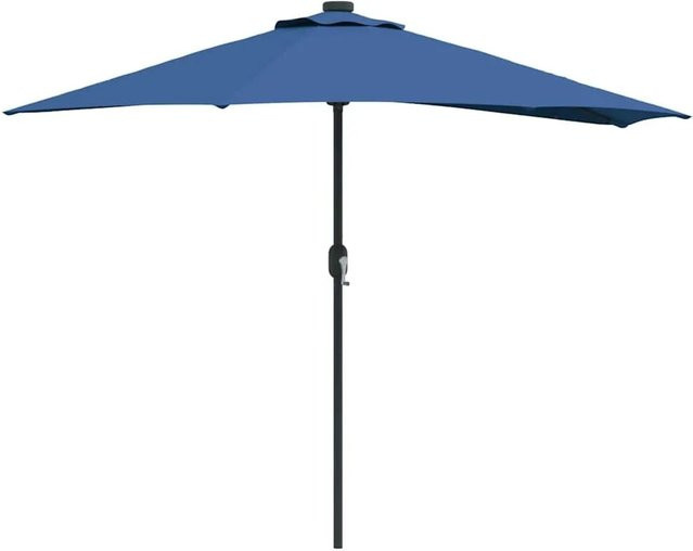 vidaXL Gartenparasol aus Aluminium und Polyester in Azurblau, B/T/H: 294 x 150 x 224 cm - Bild 1